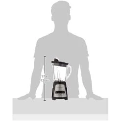 Hamilton Beach Power Elite Wave Action Blender-for Shakes & Smoothies, Puree, Crush Ice, 40 Oz Glass Jar, 12 Functions, Stainless Steel Ice Sabre-Blades, Black (58148A) -Small Appliance Store 31kDlFXAUDL. AC US1000