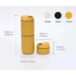 VIVALAVIDA LAVIDA Portable Drip Coffee Maker Small Electric Pour Over Coffee Maker Set With Grinder & Filter, All-in-one For Travel Camping Hiking Kitchen Office Car (Black) -Small Appliance Store 41pCtedGaUL. AC US1000