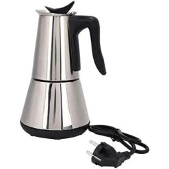 XiVue Filter Coffee Machine 6Cups 300Ml Electric Coffee Maker Aluminum Material Coffee Pots Mocha Coffe Espresso Maker Anti Scalding Handle Design With Base