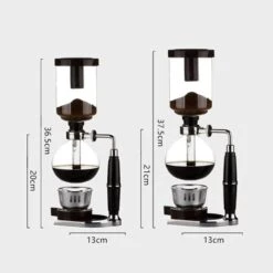 TKUS 3 Cups Syphon Pots Coffee Vacuum Kettle Pot Set Filter Syphon Coffee Maker Tea Siphon Heat-Resistant Household Pot -Small Appliance Store 517SvdtwO9S. AC SL1001