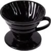 GENERIC Ceramic Coffee Dripper, Coffee Dripper Engine Pour Over Coffeeware, Coffee Drip Filters Coffee Maker Filter Cup Separate Stand(L,Black) -Small Appliance Store 517W0mPQYYL. AC SL1000