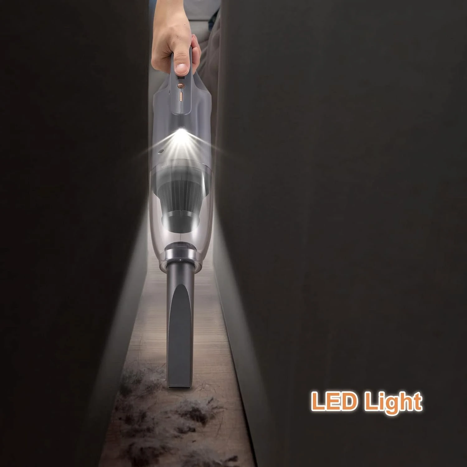 PEGOVO Hand Held Vacuuming Cordless Rechargeable-10K PA Strong Suction Car Vacuum Cordless Rechargeable,Handheld Vacuum Cordless Car Vacuum Cleaner With Pet Brush&Washable Filter 8 PEGOVO Hand Held Vacuuming Cordless Rechargeable-10K PA Strong Suction Car Vacuum Cordless Rechargeable,Handheld Vacuum Cordless Car Vacuum Cleaner With Pet Brush&Washable Filter - Image 6