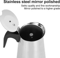 Stovetop Espresso Coffee Maker, Stainless Steel Thermal Coffee Carafe Coffee Brewer With Metal Filter Easy To Operate Coffee Pot For Coffee Maker (450ml) 13 Stovetop Espresso Coffee Maker, Stainless Steel Thermal Coffee Carafe Coffee Brewer With Metal Filter Easy To Operate Coffee Pot For Coffee Maker (450ml) -Small Appliance Store 51KBmHFQa7S. AC SL1002