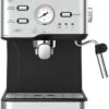 ZCBYBT Stainless Steel Espresso Machine 20 Bar Pump Pressure Coffee Machine With Filter Thermometer, 1.5L Water Tank -Small Appliance Store 51W1AL95pnL. AC SL1000