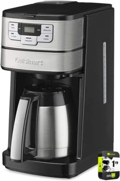 Cuisinart DGB-450 10-Cup Automatic Grind And Brew Thermal Coffeemaker Bundle With 1 YR CPS Enhanced Protection Pack
