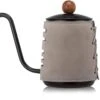 Momo's House Traditional Leather Wrap Matte Finish Stainless Steel Pour Over Coffee And Tea Kettle With Gooseneck Spout (550ML, Black Gray) 1 Momo's House Traditional Leather Wrap Matte Finish Stainless Steel Pour Over Coffee And Tea Kettle With Gooseneck Spout (550ML, Black Gray) -Small Appliance Store 51aTTikGk6L. AC SL1200