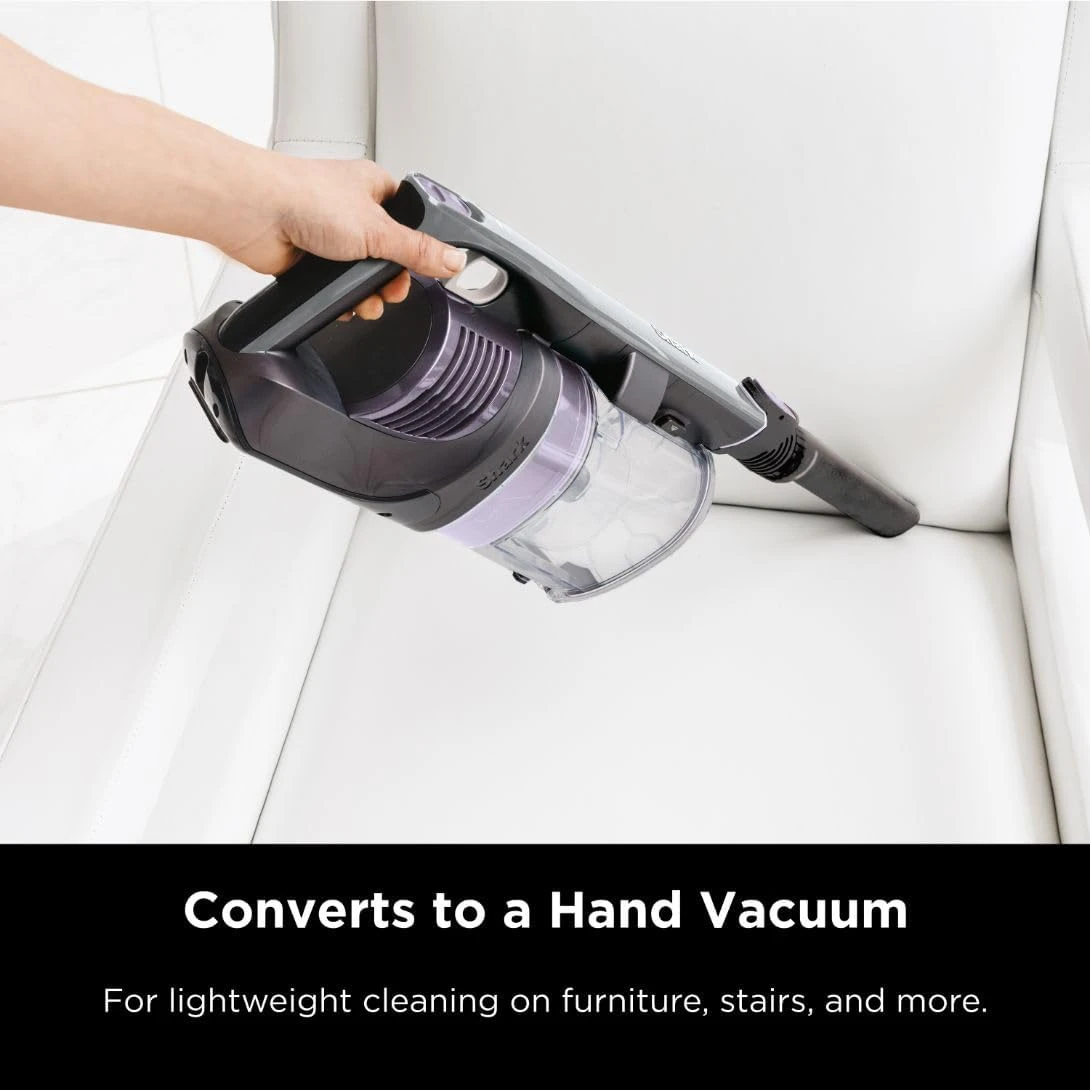 Shark IX141 Pet Cordless Stick Vacuum With XL Dust Cup, LED Headlights, Removable Handheld, Crevice Tool & Pet Multi-Tool, 40min Runtime, Grey/Iris, 7.5 Lbs 9 Shark IX141 Pet Cordless Stick Vacuum With XL Dust Cup, LED Headlights, Removable Handheld, Crevice Tool & Pet Multi-Tool, 40min Runtime, Grey/Iris, 7.5 Lbs - Image 7
