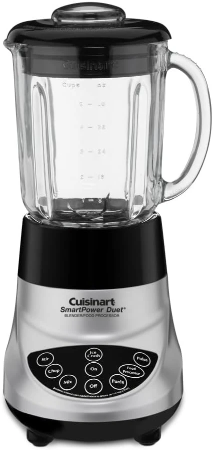 Cuisinart BFP-703BC Smart Power Duet Blender/Food Processor, Brushed Chrome, 3 Cup, Count Of 6 3 Cuisinart BFP-703BC Smart Power Duet Blender/Food Processor, Brushed Chrome, 3 Cup, Count Of 6