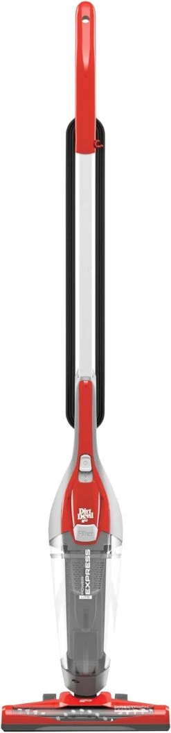 Dirt Devil Power Express Lite Stick Vacuum SD22020, Red, 0.4 Litres Capacity