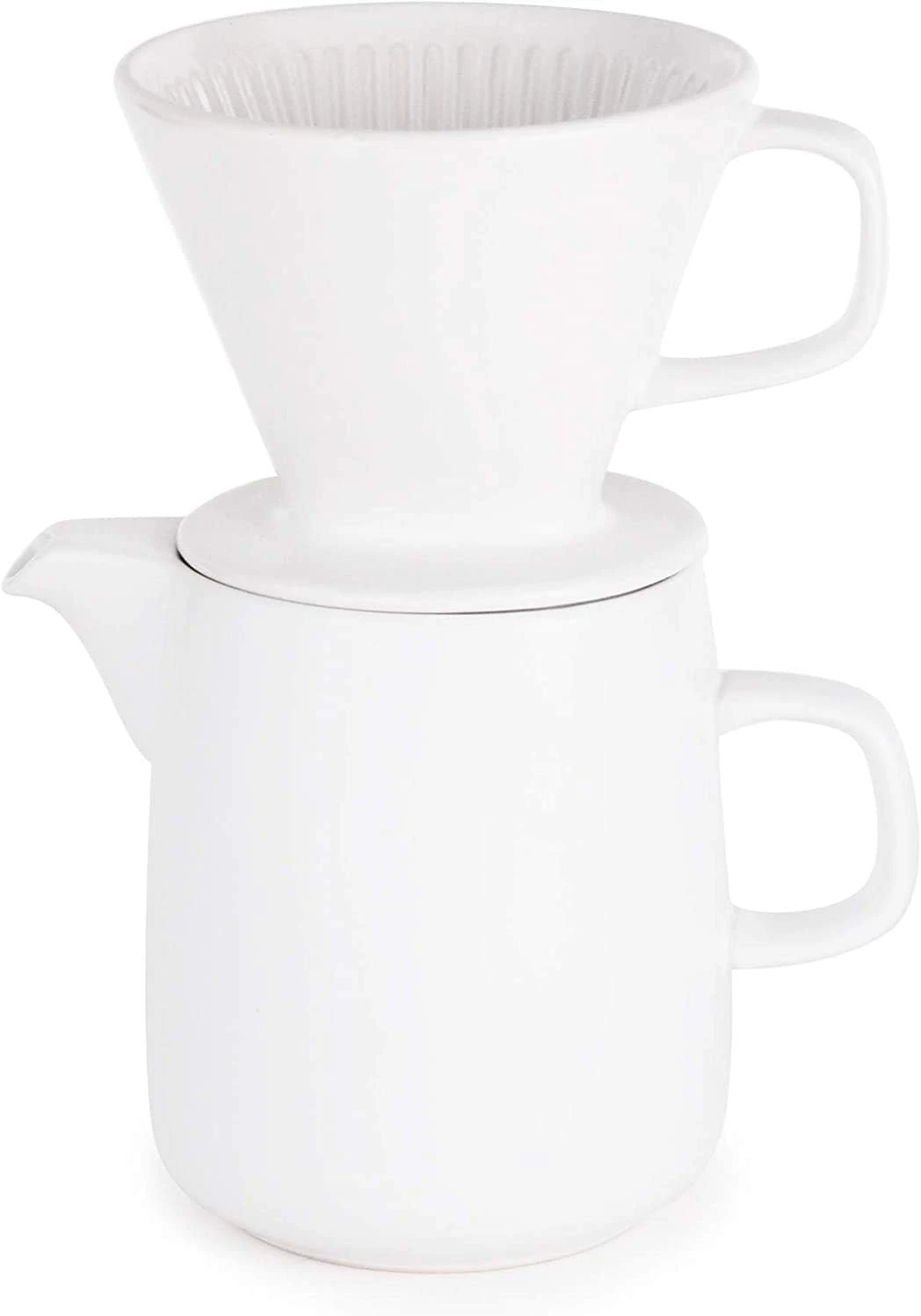 Happy Sales, Porcelain Pour Over Coffee Brewing Carafe For Dripper Portable Daily Coffee Maker For Coffee Enthusiast & At-home Baristas (NavyCarafe) 4 Happy Sales, Porcelain Pour Over Coffee Brewing Carafe For Dripper Portable Daily Coffee Maker For Coffee Enthusiast & At-home Baristas (NavyCarafe) - Image 2
