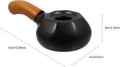 Hemoton Ceramic Handy Coffee Roaster Coffee Bean Baking Tool Portable Household Nut Peanut Cashew Chestnuts Roasting Stove For Home Cafe Shop Black -Small Appliance Store 51kQpms5TeL. AC SL1500