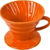 GENERIC Ceramic Coffee Dripper Engine V60 Style Coffee Drip Filter,Kitchen Tools Coffee Maker Permanent Filter Cup Coffeeware(L,Orange) -Small Appliance Store 51qbGENBA2L. AC SL1000
