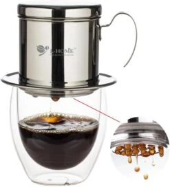 Coffee Maker Pot, Stainless Steel Vietnamese Coffee Drip Filter Maker Single Cup Coffee Drip Brewer - Portable For Home Kitchen Office Outdoor Use - Best Gift Choice For Baristas And Coffee Lovers -Small Appliance Store 51urKDWnaTL. AC SL1000