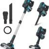 INSE Cordless Vacuum Cleaner, Lightweight Cordless Stick Vacuum With 2200mAh Battery, 6 In1 Versatile Rechargeable Vacuum Up To 45mins Runtime, Quiet Vacuum Cleaner For Hard Floor Pet Hair Home Car -Small Appliance Store 6102W81oNBL. AC SL1500
