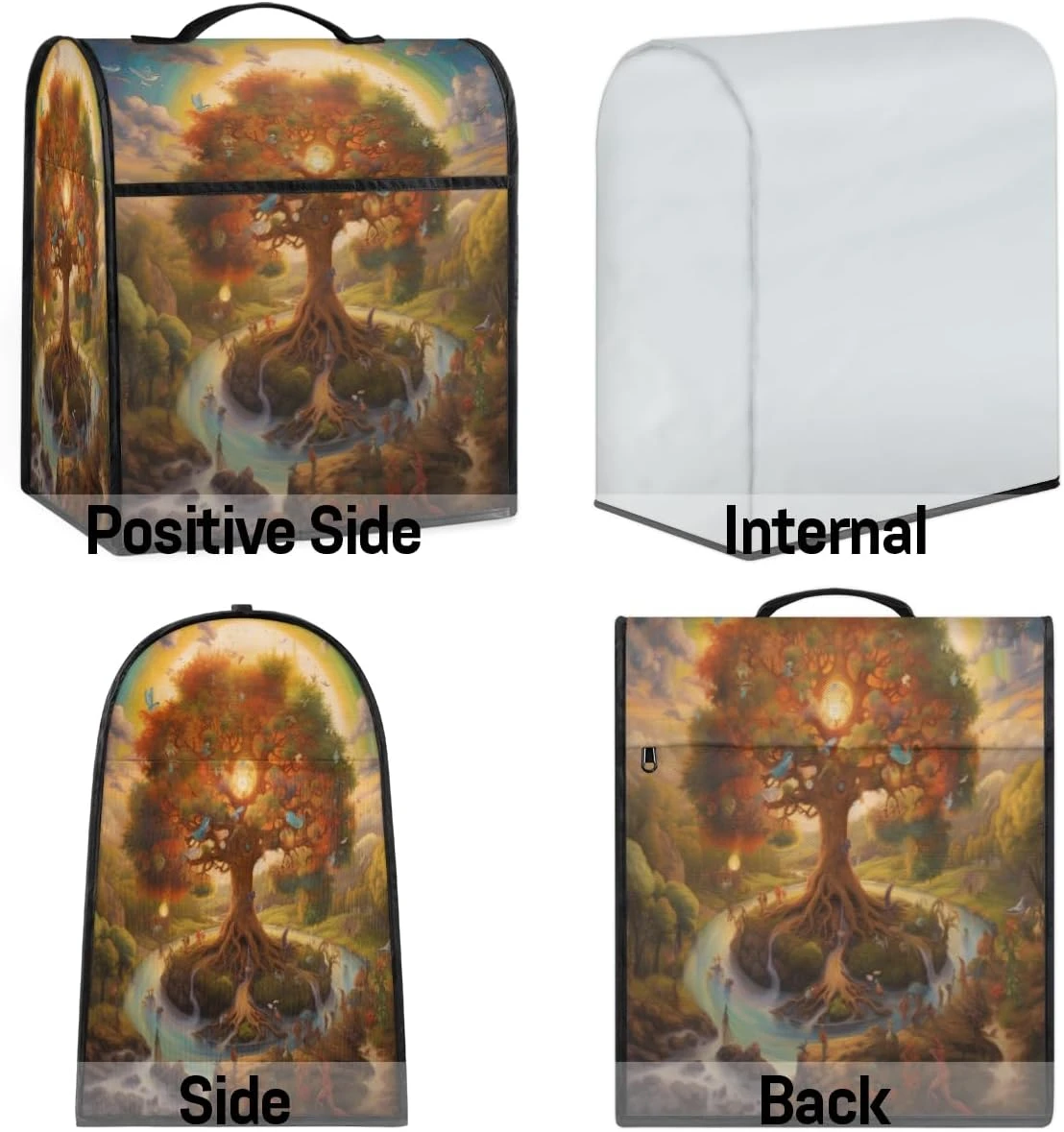 Nature Scene Tree Birds Coffee Maker Dust Cover, Waterproof Stand Mixer Cover Coffee Machine Dust Cover, Home Small Appliance Guard Aid Assecories Protector For Kitchen Appliance 17in 8 Nature Scene Tree Birds Coffee Maker Dust Cover, Waterproof Stand Mixer Cover Coffee Machine Dust Cover, Home Small Appliance Guard Aid Assecories Protector For Kitchen Appliance 17in - Image 6