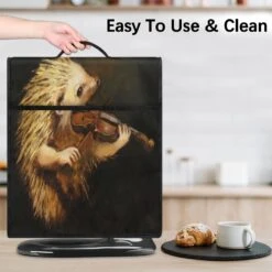 Bardic Hedgehog With Violin Coffee Machine Dust Cover Animal Hedgehogs Stand Mixer Dust Cover Stand Mixer Cover Waterproof,Easy To Clean,Multi-Pocket -Small Appliance Store 612Iqc5 oPL. AC SL1200