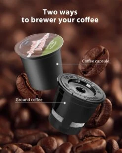 CHULUX Single Serve Coffee Maker, One Cup Coffee Brewer For K Cup & Ground Coffee, 5 To 12oz Brew Sizes In Mins, Auto Off Function, Portable Coffee Machine For Home, Office, Travel, Kitchen -Small Appliance Store 613G59WMoVL. AC SL1500