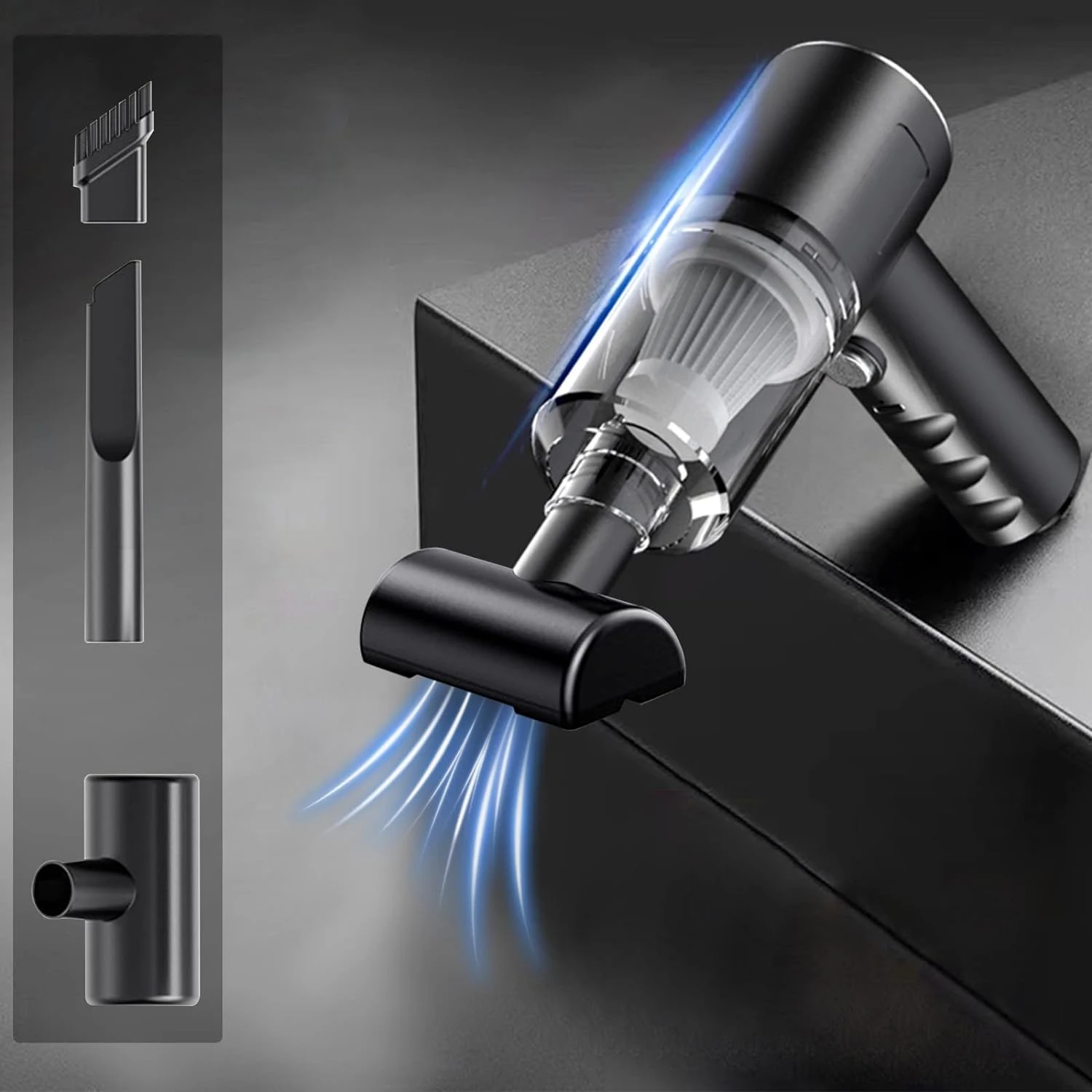 GENERIC Car Vacuum Cleaner, Cordless Handheld Vacuum Cleaner 120W Powerful Suction Small Mini Dusts Buster With USB Portable Vacuum Cleaner 4 GENERIC Car Vacuum Cleaner, Cordless Handheld Vacuum Cleaner 120W Powerful Suction Small Mini Dusts Buster With USB Portable Vacuum Cleaner - Image 2