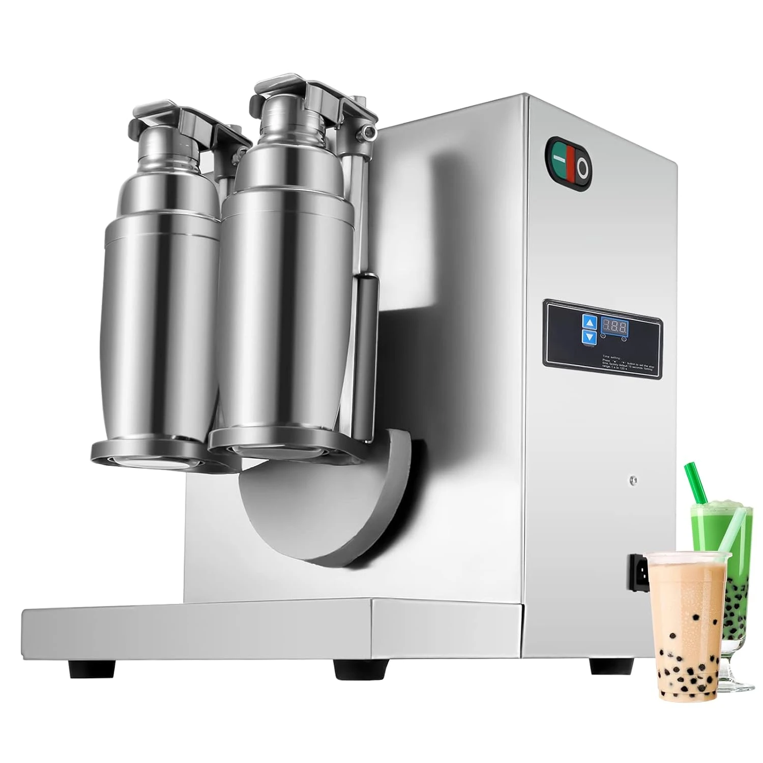 Happybuy Milk Tea Shaker Double Frame Milk Tea Shaking Machine 400r Per Minute Stainless Steel Auto Tea Milk Making Machine For Boba Milk Tea 3 Happybuy Milk Tea Shaker Double Frame Milk Tea Shaking Machine 400r Per Minute Stainless Steel Auto Tea Milk Making Machine For Boba Milk Tea