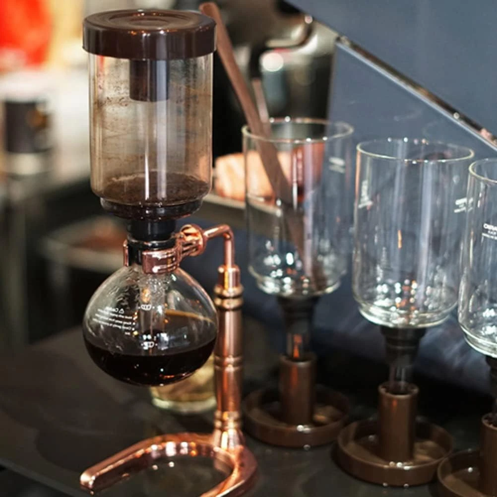 Kekafu 3-Cups Coffee Syphon Coffee Maker Siphon Coffee Maker Siphon Coffee Pot Coffee Machine Filter 3 Cups - 380ml (Rose Gold) 6 Kekafu 3-Cups Coffee Syphon Coffee Maker Siphon Coffee Maker Siphon Coffee Pot Coffee Machine Filter 3 Cups - 380ml (Rose Gold) - Image 4