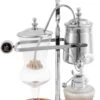 KONKENIE Luxury Belgian Syphon Coffee Maker Royal Family Siphon Teapot Coffee Making Machine Siphon Brewer With Curved Handle (Silver) -Small Appliance Store 615DgE7E5tL. AC SL1500