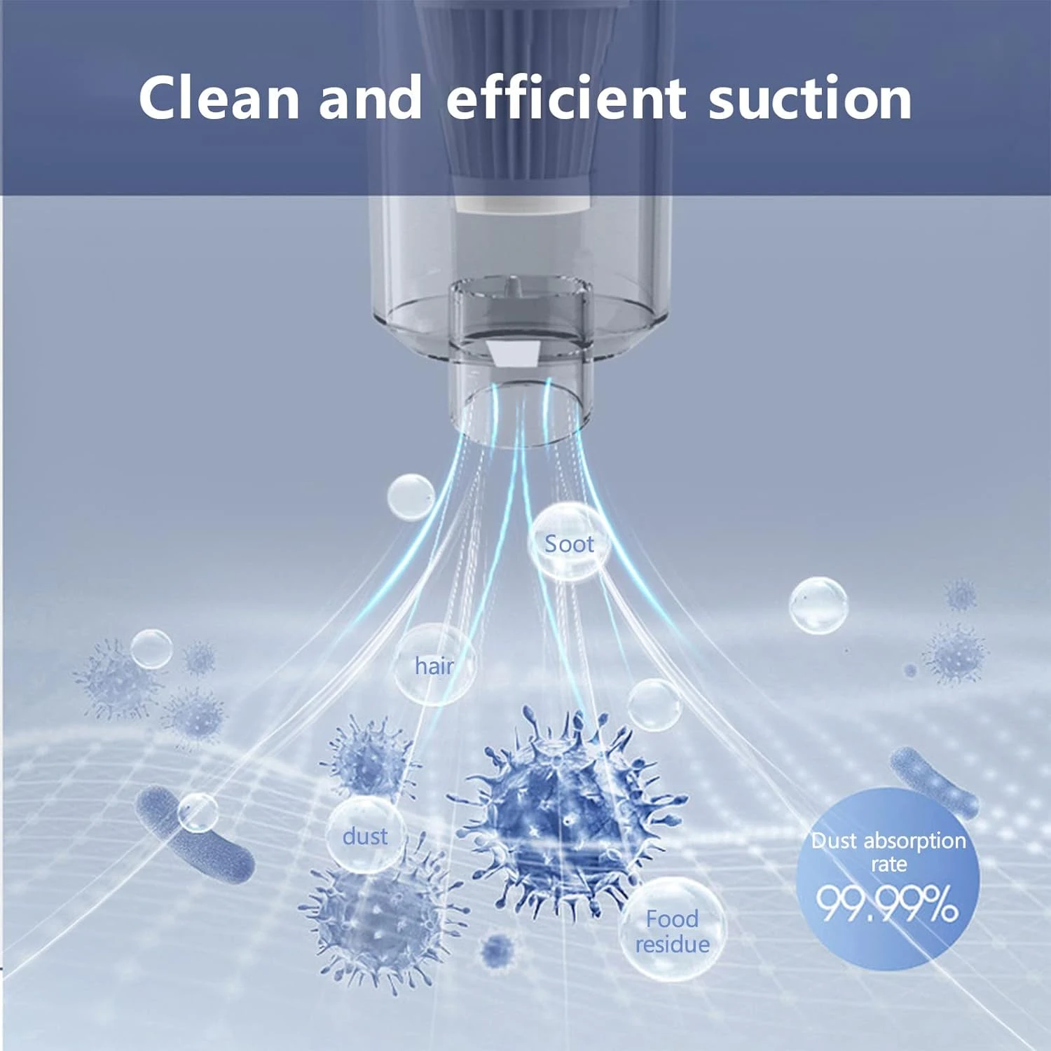 MORESEC 10000pa Cordless Handheld Car Vacuum Cleaner, Upgrade 120w Powerful Suction Small Car Vacuum Cleaner, Mini Vacuums For Cars Dusts Buster With USB Portable Vacuum Cleaner 7 MORESEC 10000pa Cordless Handheld Car Vacuum Cleaner, Upgrade 120w Powerful Suction Small Car Vacuum Cleaner, Mini Vacuums For Cars Dusts Buster With USB Portable Vacuum Cleaner - Image 5