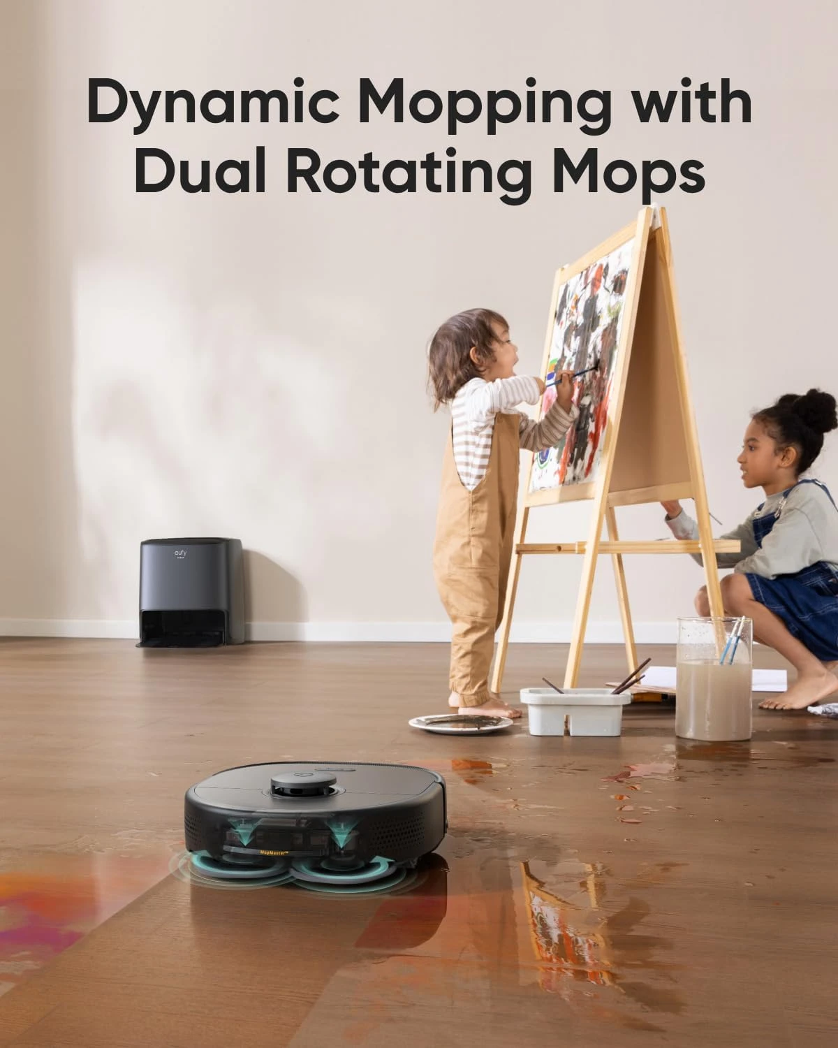 Eufy Clean X9 Pro CleanerBot With MopMaster™ Adaptive Pressure Cleaning, 2 Rotating Mops, Carpet Detection With 12 Mm Auto-Lifting Mops, Auto-Clean Station, 5,500 Pa Suction, And AI Obstacle Avoidance 5 Eufy Clean X9 Pro CleanerBot With MopMaster™ Adaptive Pressure Cleaning, 2 Rotating Mops, Carpet Detection With 12 Mm Auto-Lifting Mops, Auto-Clean Station, 5,500 Pa Suction, And AI Obstacle Avoidance - Image 3