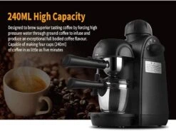 XiVue Filter Coffee Machine Espresso Machine 3.5 Bar 4 Cup Espresso Maker Cappuccino Machine With Steam Milk Frother And Carafe -Small Appliance Store 61AmBmtlVjS. AC SL1001