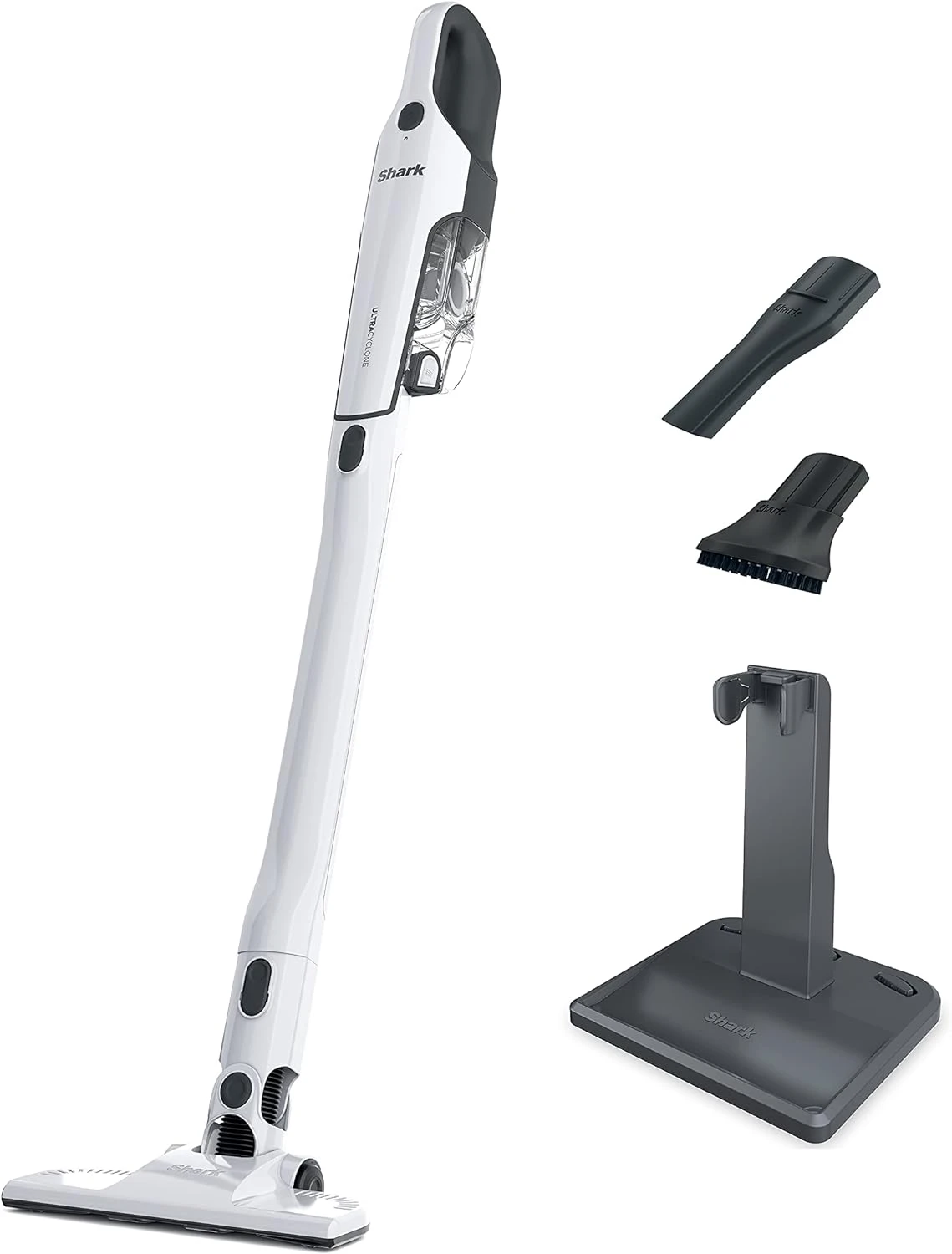 Shark CH963AMZ 2-in-1 Cordless & Handheld Vacuum Ultracyclone System, Ultra-Lightweight And Portable For Car And Home, Washable Filter, XL Dust Cup, Crevice Tool & Scrubbing Brush, White 3 Shark CH963AMZ 2-in-1 Cordless & Handheld Vacuum Ultracyclone System, Ultra-Lightweight And Portable For Car And Home, Washable Filter, XL Dust Cup, Crevice Tool & Scrubbing Brush, White