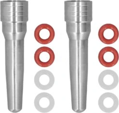 Biitfuu 2Pcs Coffee Machine Steam Nozzle Shop Spout Tea Shop Coffee Maker Stainless Steel Original Stainless Steel And Silicone Office Coffee Maker Pour Spout Brewing Coffee Cafe Steam -Small Appliance Store 61CR 95V5rL. AC SL1500 1