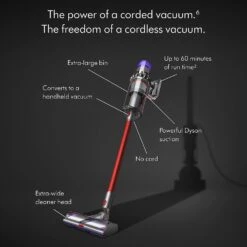Dyson Outsize Cordless Vacuum Cleaner, Nickel/Red, Extra Large -Small Appliance Store 61CsmrxOSDL. AC SL1500