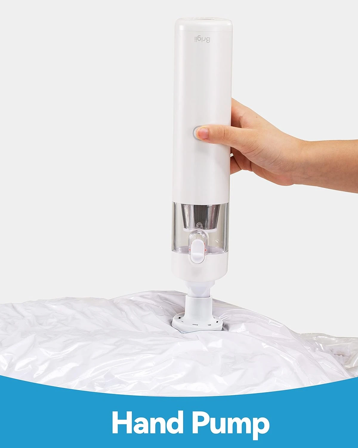 Brigii 3-in-1 Handheld Vacuum Cleaner, Cordless Car Vacuum With Powerful Suction, Hand Vacuum & Air Duster & Hand Pump, Mini Vacuum For Crevices, Keyboard Cleaner; 12V-M1 White 6 Brigii 3-in-1 Handheld Vacuum Cleaner, Cordless Car Vacuum With Powerful Suction, Hand Vacuum & Air Duster & Hand Pump, Mini Vacuum For Crevices, Keyboard Cleaner; 12V-M1 White - Image 4