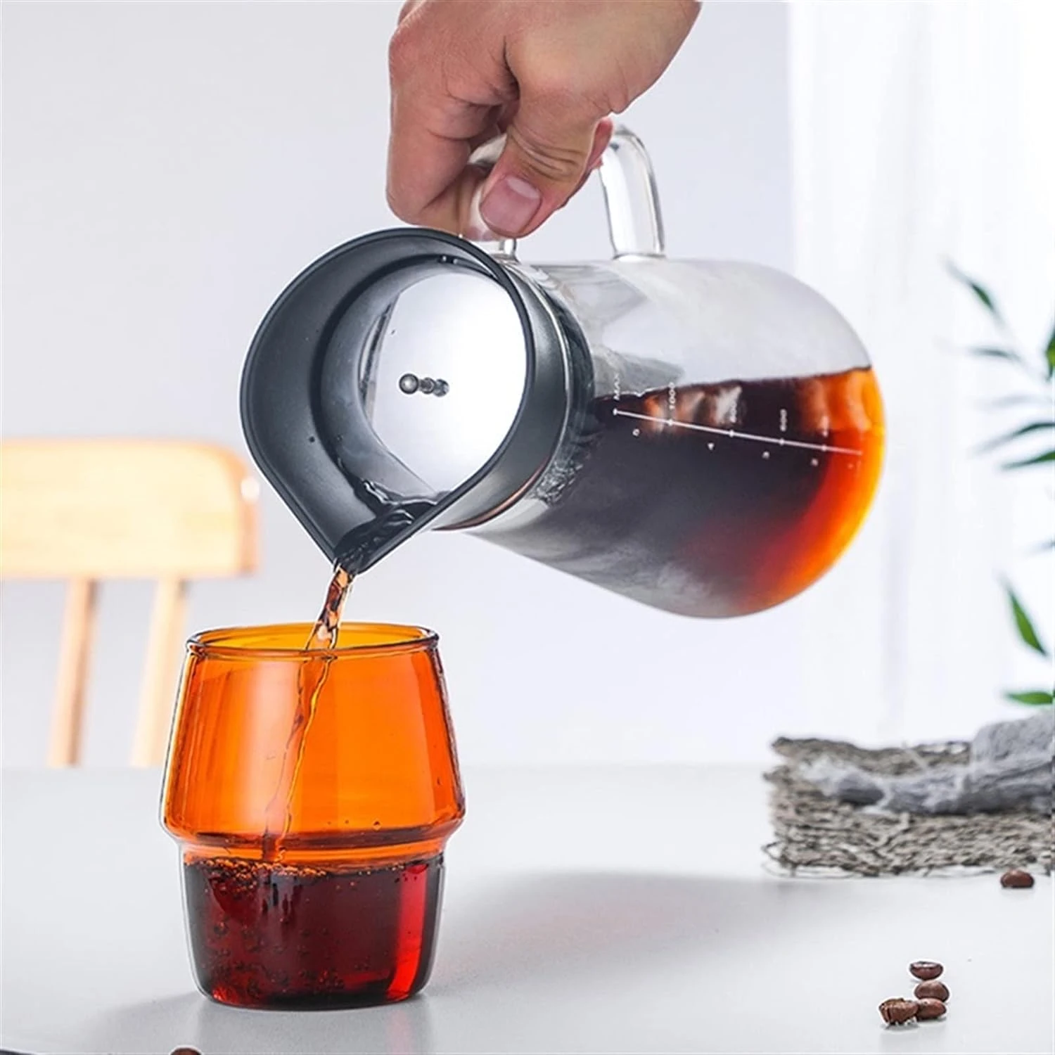 VENBER Coffee Machine Coffee Pot Coffee Maker Cold Brew Coffee Pot Large Capacity Water Jug Glass Milk Juice Coffee Pot With Filter For Home Supply 8 VENBER Coffee Machine Coffee Pot Coffee Maker Cold Brew Coffee Pot Large Capacity Water Jug Glass Milk Juice Coffee Pot With Filter For Home Supply - Image 6