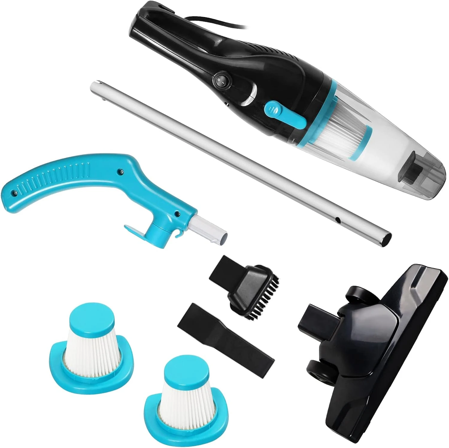 TC-JUNESUN Stick Vacuum Cleaner, 4 In 1 Lightweight Corded Vac With Handheld, 400W 15kpa Powerful Suction Small Dorm Vacuum Cleaner Portable With HEPA Filters, For Sofa, Curtains, Hard Floor, Pet Hair 9 TC-JUNESUN Stick Vacuum Cleaner, 4 In 1 Lightweight Corded Vac With Handheld, 400W 15kpa Powerful Suction Small Dorm Vacuum Cleaner Portable With HEPA Filters, For Sofa, Curtains, Hard Floor, Pet Hair - Image 7