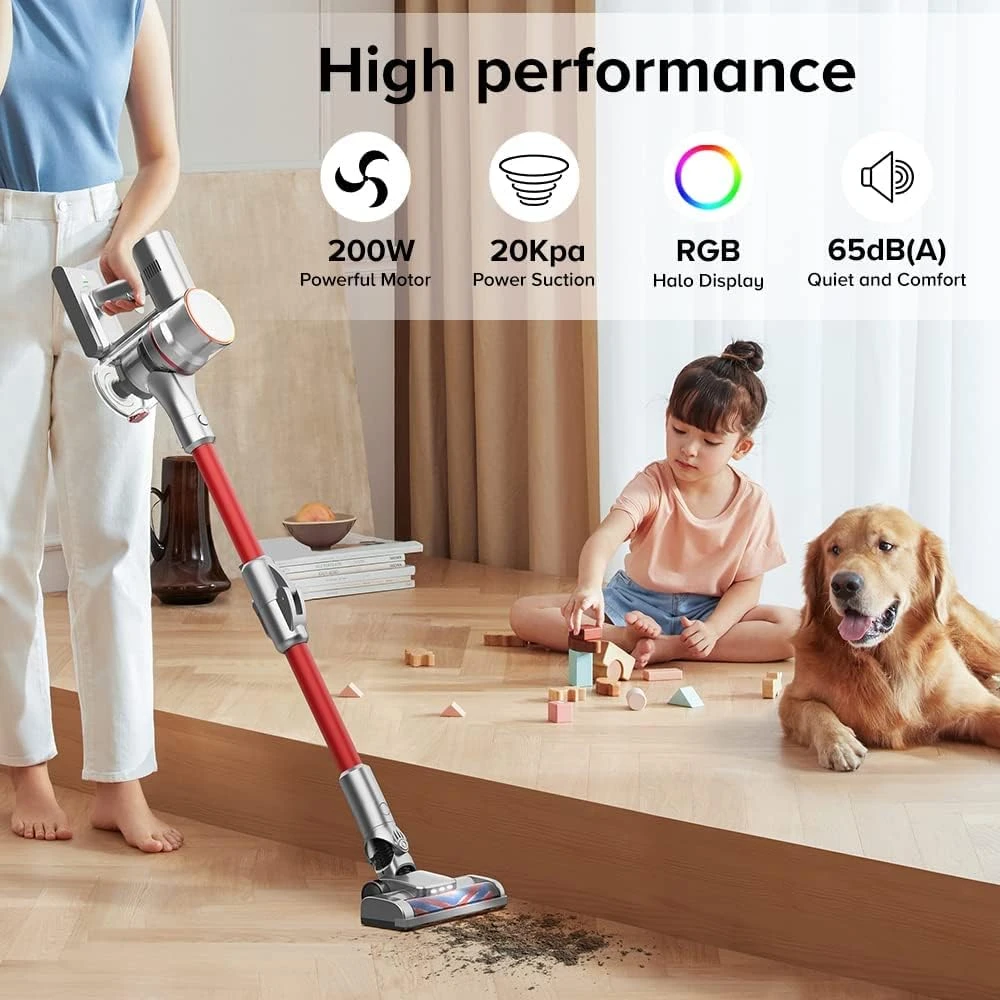 AIRBOT Cordless Vacuum Cleaner, Stick Vacuum With 40 Mins, 4 In 1 Lightweight Quiet Vacuum Cleaner Perfect For Hardwood Floor Pet Hair 5 AIRBOT Cordless Vacuum Cleaner, Stick Vacuum With 40 Mins, 4 In 1 Lightweight Quiet Vacuum Cleaner Perfect For Hardwood Floor Pet Hair - Image 3