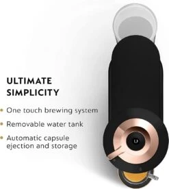 Playhardest Nespresso Vertuo Next Coffee And Espresso Machine (Deluxe Matte Black Rose Gold) Cleaning Cloth Bundle -Small Appliance Store 61H9oZrHkL. AC SL1500