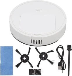 BuyWeek Robot Vacuum Cleaner, 3 In 1 Smart Floor Cleaner Vacuuming Sweeping Mopping USB Charging Home Vacuum Cleaner Mop