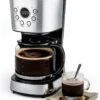 SIMOE Programmable Coffee Maker, 12-Cup Coffee Machine With Timer And Glass Carafe, Keep Warm, Brew Strength Control, Anti-Drip System, Black With Stainless Steel 2 SIMOE Programmable Coffee Maker, 12-Cup Coffee Machine With Timer And Glass Carafe, Keep Warm, Brew Strength Control, Anti-Drip System, Black With Stainless Steel -Small Appliance Store 61Hl6J0pq8L. AC SL1500