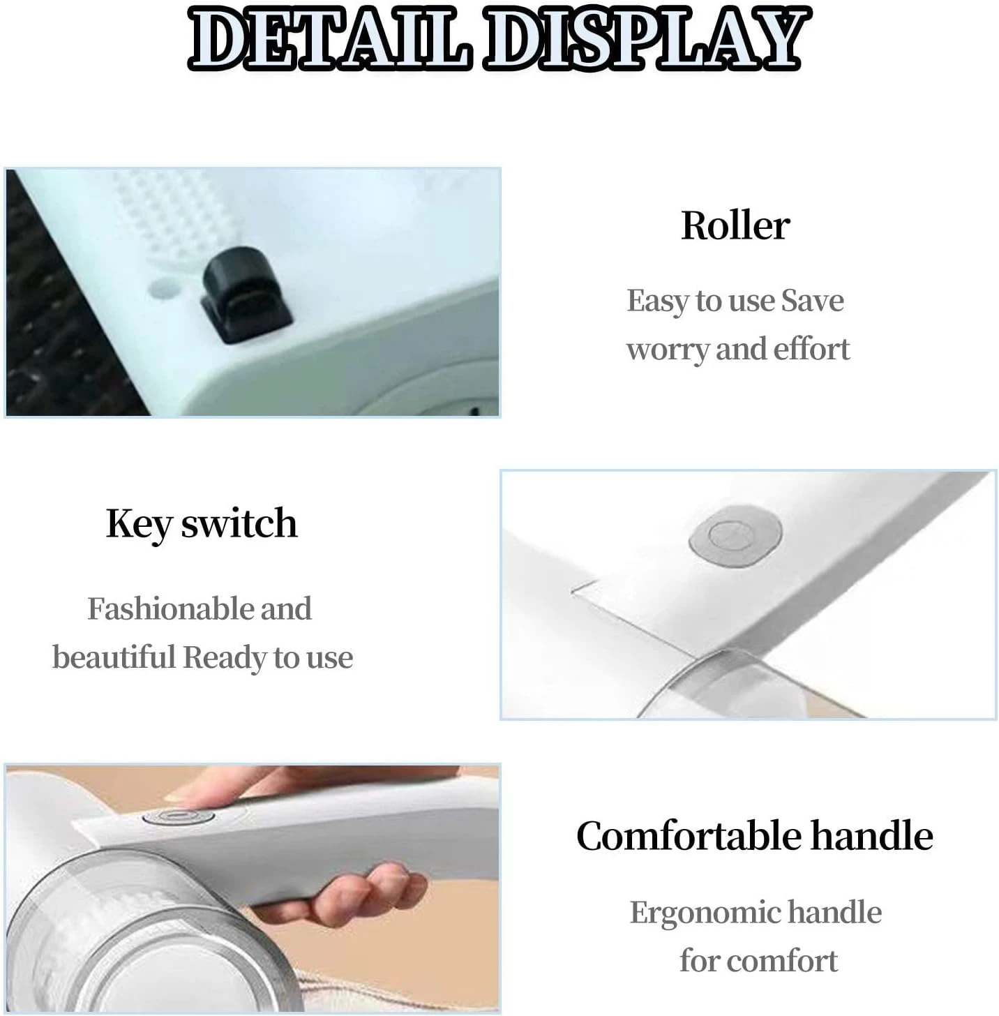 MORESEC Bed Vacuum Cleaner, 12KPa Handheld Deep Mattress Cleaner High-Frequency Double Beat Mattress Vacuum Cleaner For Bedding, Sofa Dust & Pet Hair, Stable & Durable 6 MORESEC Bed Vacuum Cleaner, 12KPa Handheld Deep Mattress Cleaner High-Frequency Double Beat Mattress Vacuum Cleaner For Bedding, Sofa Dust & Pet Hair, Stable & Durable - Image 4