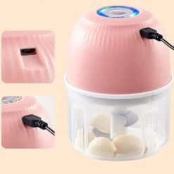 Food Processor, Portable Mini Food Processor, Electric Garlic Blender, Rechargeable Vegetable Chopper Blender, Mini Portable Veggie Chopper, Wireless Food Processor For Ginger, Chili, Fruits, Veggie -Small Appliance Store 61Iil4P0LTL. AC SL1500