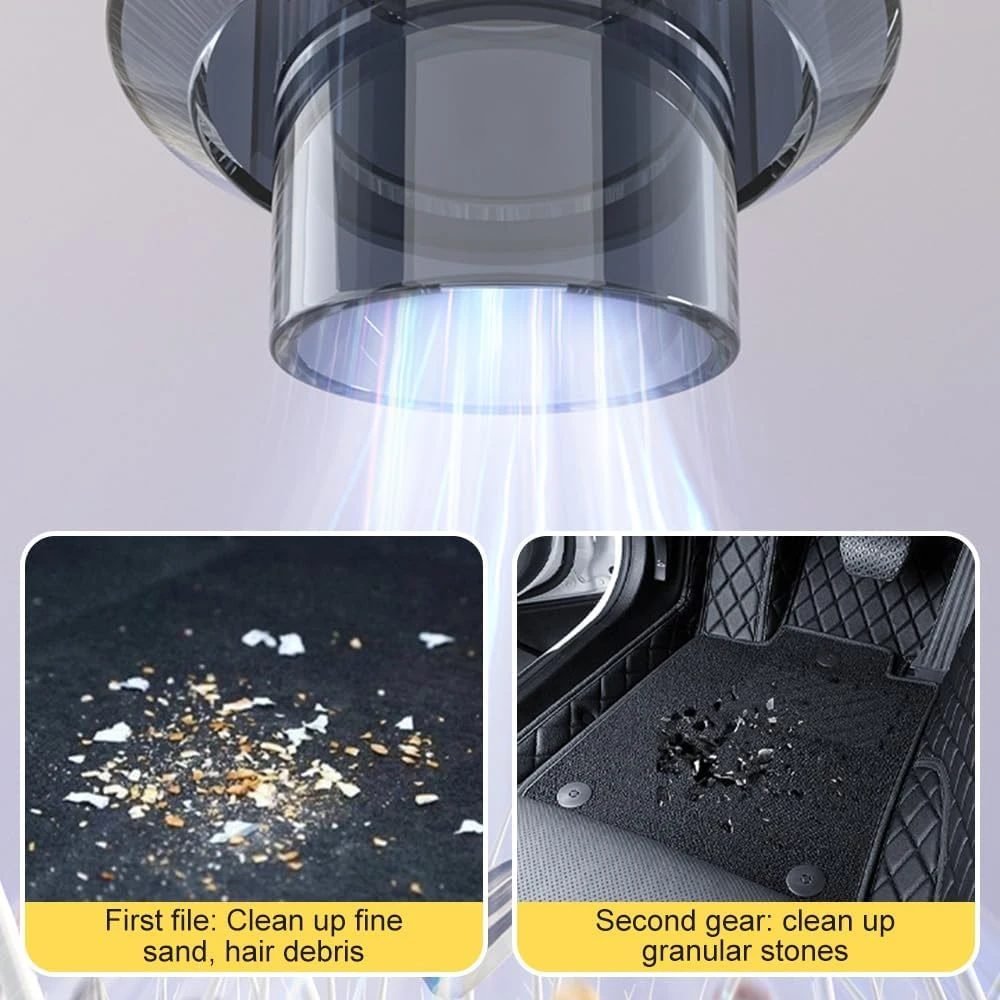 ROWPOZ Car Vacuum Cleaner High Power, 9000PA Strong Suction Wireless Handheld Car Vacuum Cleaner, Handheld Vacuum Cordless Rechargeable Portable Mini Vacuum For Car, Home, Office, Pet Hair Cleaning 5 ROWPOZ Car Vacuum Cleaner High Power, 9000PA Strong Suction Wireless Handheld Car Vacuum Cleaner, Handheld Vacuum Cordless Rechargeable Portable Mini Vacuum For Car, Home, Office, Pet Hair Cleaning - Image 3