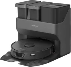 Roborock S7 Max Ultra Robot Vacuum And Mop Combo, Auto Mop Drying, Auto Mop Washing, Self-Emptying, Self-Refilling, 5500Pa Suction, Reactive Tech Obstacle Avoidance, Black (RockDock Ultra Series)