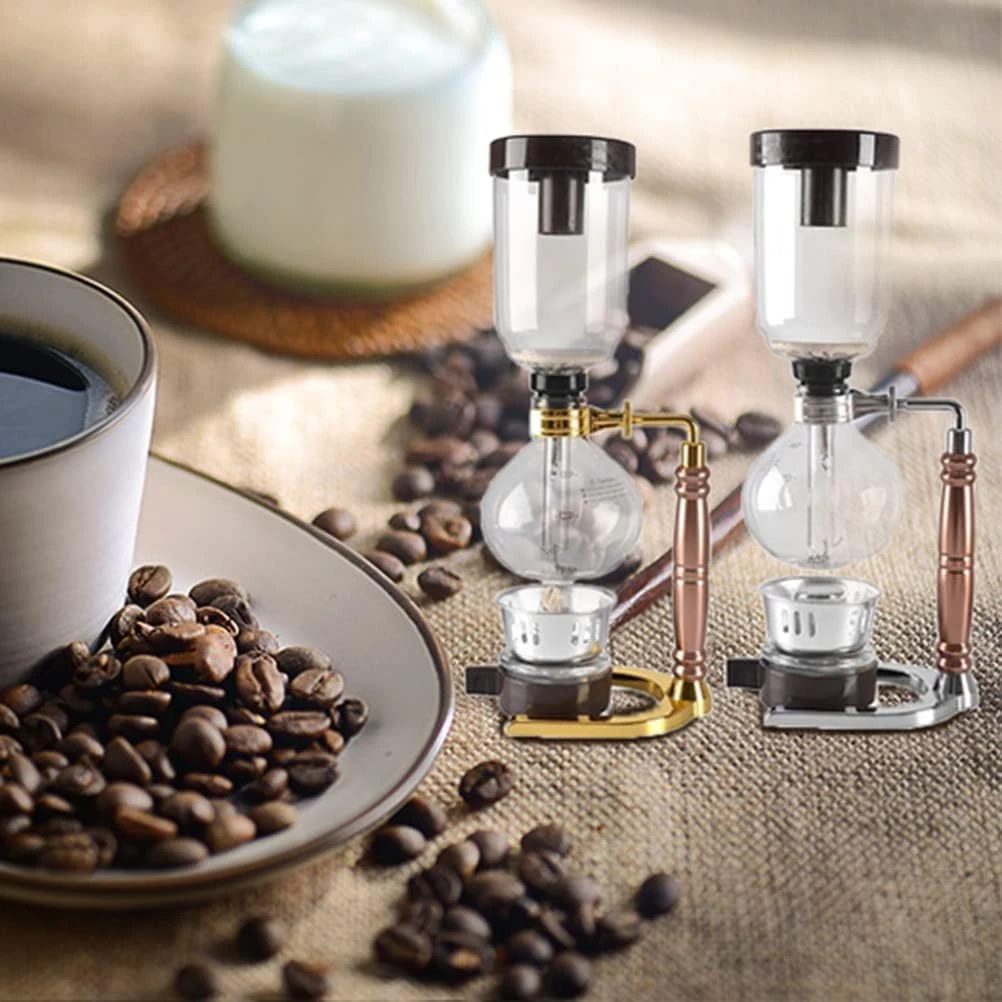 Kekafu 3-Cups Coffee Syphon Coffee Maker Siphon Coffee Maker Siphon Coffee Pot Coffee Machine Filter 3 Cups - 380ml (Rose Gold) 8 Kekafu 3-Cups Coffee Syphon Coffee Maker Siphon Coffee Maker Siphon Coffee Pot Coffee Machine Filter 3 Cups - 380ml (Rose Gold) - Image 6