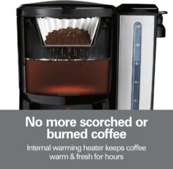 Hamilton Beach One Press Programmable Dispensing Drip Coffee Maker With 12 Cup Internal Brew Pot, Water Reservoir, Black & Stainless (47950) 13 Hamilton Beach One Press Programmable Dispensing Drip Coffee Maker With 12 Cup Internal Brew Pot, Water Reservoir, Black & Stainless (47950) -Small Appliance Store 61PnRRm28L. AC SL1500