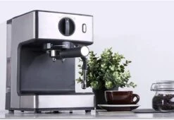 XiVue Italian Coffee Machine Semi Automatic Home Full Temperature Steam Pump Pressure Foaming Kitchen Appliances 15Bar 1.6L Stainless Steel -Small Appliance Store 61PtMxY4FL. AC SL1024