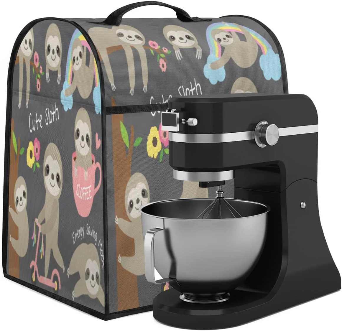 Cute Baby Sloth Coffee Machine Dust Cover Animal Sloth Stand Mixer Dust Cover Stand Mixer Cover Waterproof,Easy To Clean,Multi-Pocket 4 Cute Baby Sloth Coffee Machine Dust Cover Animal Sloth Stand Mixer Dust Cover Stand Mixer Cover Waterproof,Easy To Clean,Multi-Pocket - Image 2