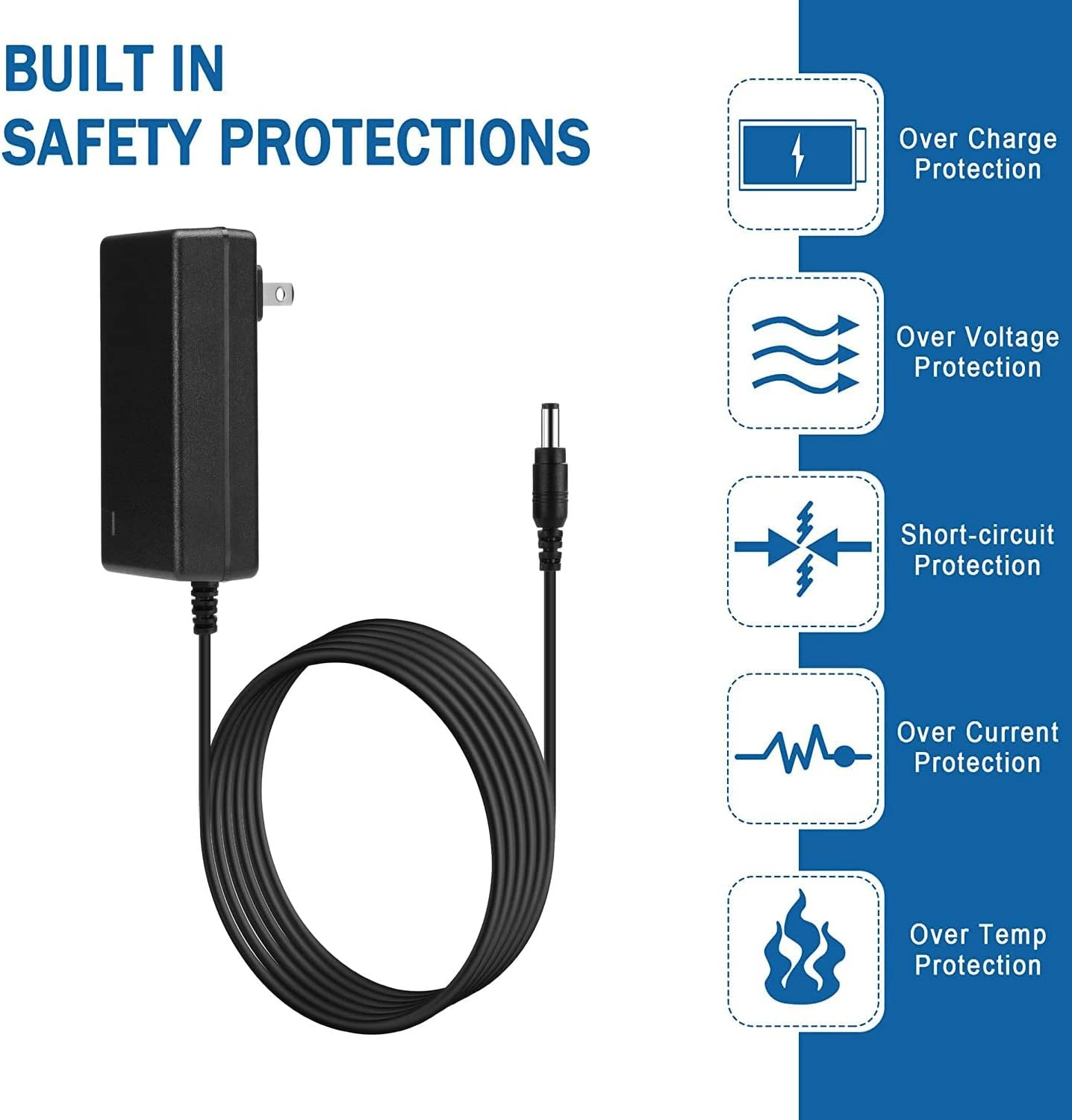 Replacement Shark CH901 Charger AC/DC Adapter Power Cord Compatible For Shark CH901 CH900WM UltraCyclone Pro Cordless Handheld Vacuum Charger Cord Power Supply 5 Replacement Shark CH901 Charger AC/DC Adapter Power Cord Compatible For Shark CH901 CH900WM UltraCyclone Pro Cordless Handheld Vacuum Charger Cord Power Supply - Image 3