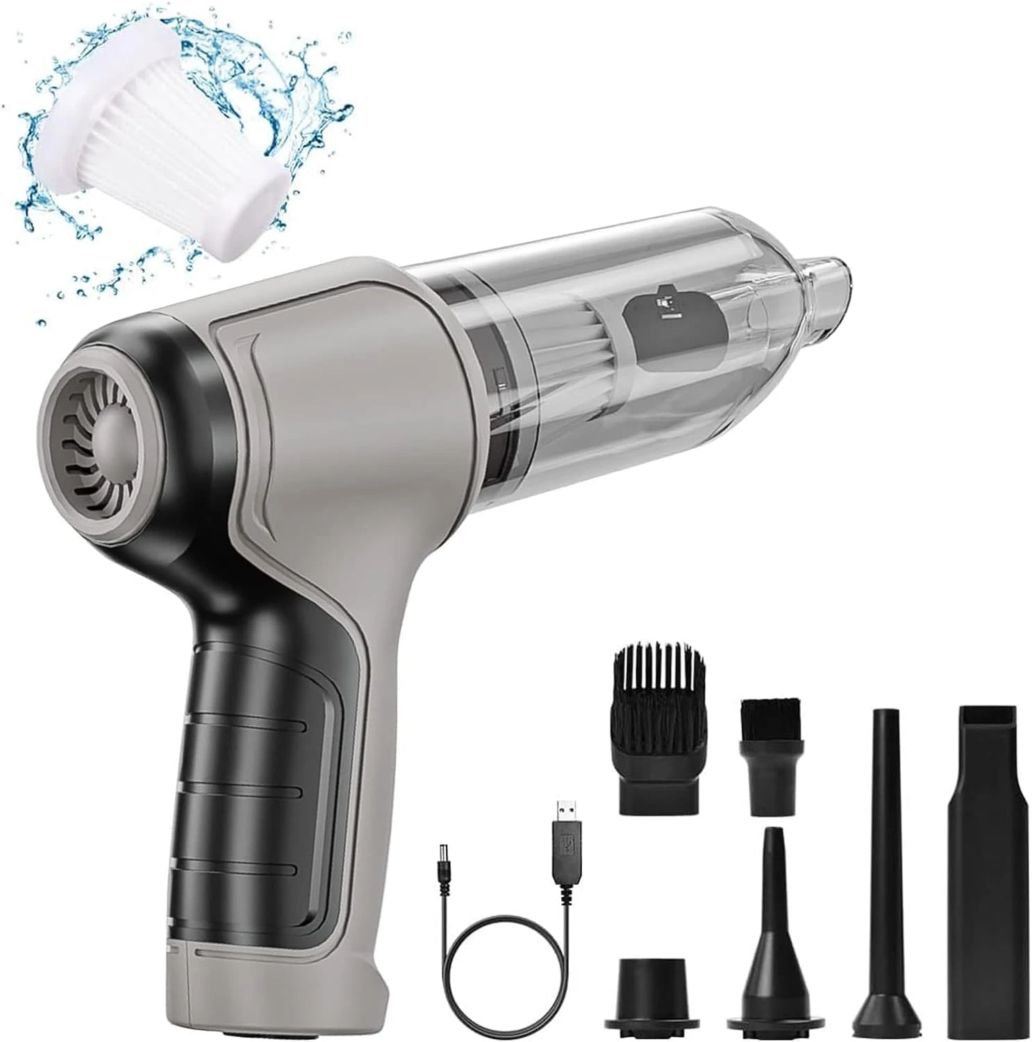 Cordless Handheld Vacuum Cleaner,3 In 1 Convenient Vacuum Cleaner, Small Car Vacuum Cleaner,9000PA Strong Suction,60 Minutes Battery Life,wet And Dry,suitable For Car,home, Office,pet Hair Cleaning 3 Cordless Handheld Vacuum Cleaner,3 In 1 Convenient Vacuum Cleaner, Small Car Vacuum Cleaner,9000PA Strong Suction,60 Minutes Battery Life,wet And Dry,suitable For Car,home, Office,pet Hair Cleaning