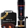 JAVAPod K-Cup Coffee Maker And Single Serve Brewer Coffee Machine, Includes Pod Capsule With Integrated Mesh Strainer, Refillable Or In-Line Water For Home Kitchen Or Commercial Use Drinkpod 3-in-1 Portable Espresso Maker - 15 Bar, Nes* Original/DG* Pod/Ground Coffee Compatible, 12V, Handheld Travel Coffee Machine With Foldable Holder & Carrying Case - Perfect For Camping, Hiking, And On-The-Go Adventures(Black Portable Espresso) -Small Appliance Store 61T0QYlo2RL. AC SL1080