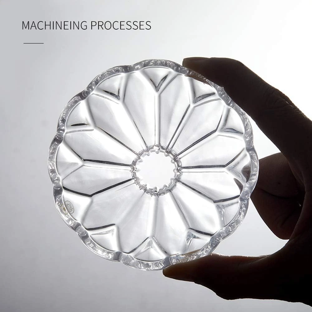 HERO Petal Glass Coffee Dripper V60 Barista Pour Over Hand Drip Brewer Blue 5 HERO Petal Glass Coffee Dripper V60 Barista Pour Over Hand Drip Brewer Blue - Image 3